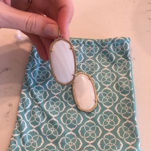Kendra Scott White Earrings